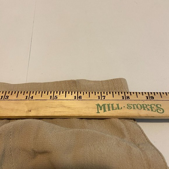 J Jill Women L Crop Pull On Pant Beige Crinkle Elastic Stretch Waist Lightweight - Picture 7 of 10